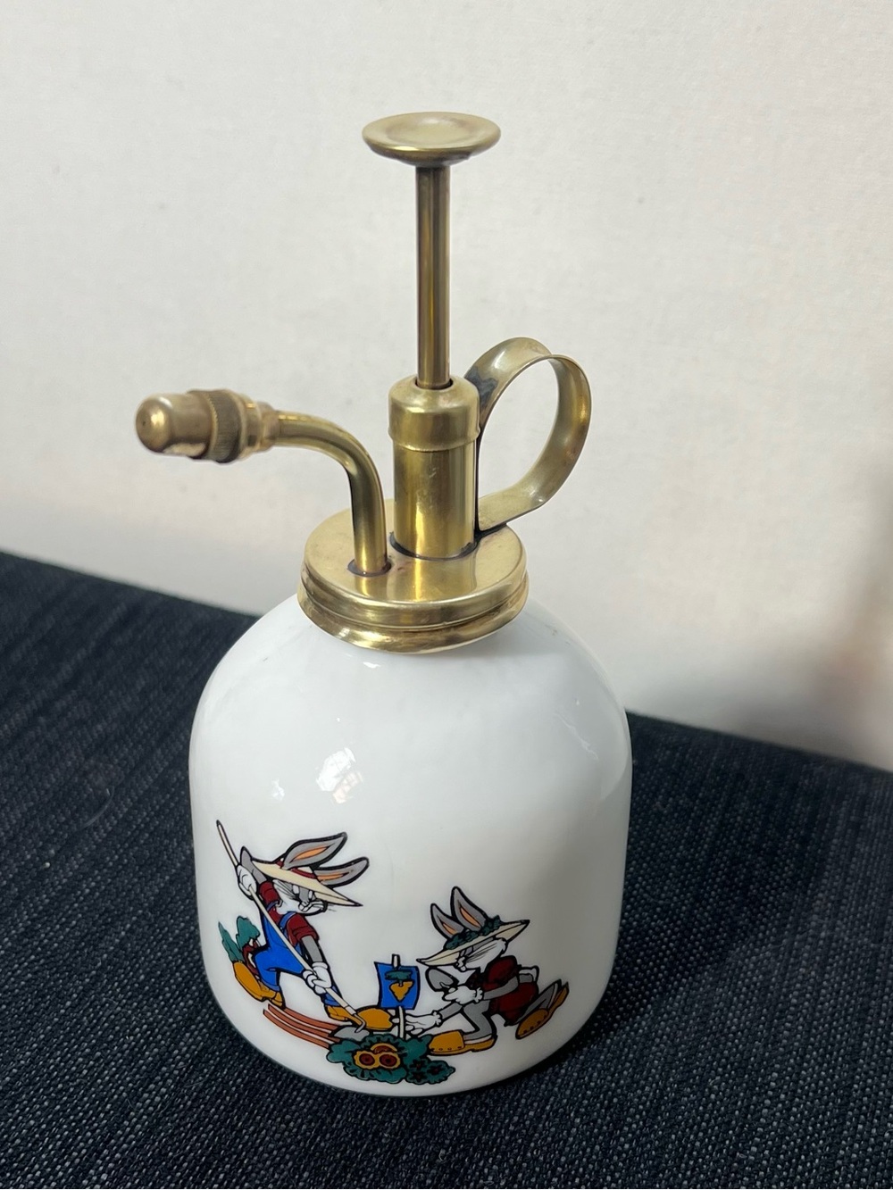 Vtg 1993 Looney Tunes ACME Garden Center Porcelain Plant Mister Brass